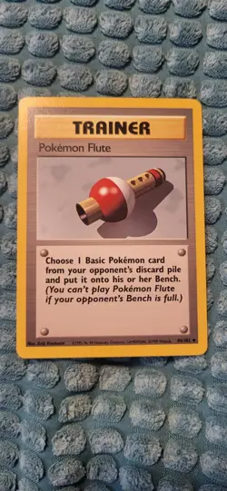 Pokemon TCG - Pokemon Flute 86/102 - Unlimited Base Set - LP Uncommon (1999) - Image 1