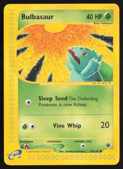 Bulbasaur 95/165 Common Pokemon Expedition Base Set NM - Image 1
