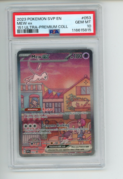 2023 Pokemon SVP EN Mew EX 053 Ultra Premium UPC Black Star Promo PSA 10 - Image 1