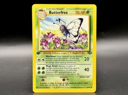 Butterfree 33/64 1st Edition Jungle Uncommon WOTC 1999 Vintage NM Pokemon Card - Image 1