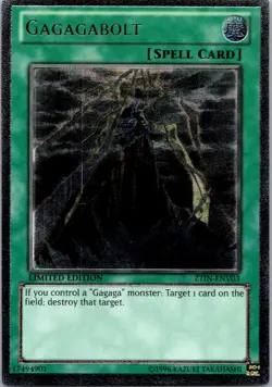 Yugioh Gagagabolt ZTIN-ENV03 Limited Edition Ultimate Rare NM - Image 1