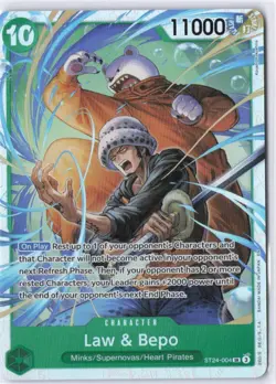 One Piece | Law & Bepo | ST24-004 | Super Rare (SR) | NM - Image 1