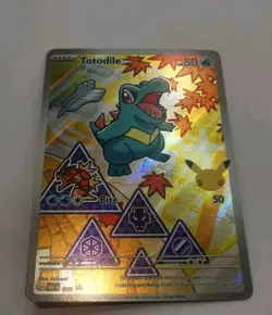 Totodile 048 Series 2 First Partner Illustration Collection Pokemon Promo EARLY - Image 1
