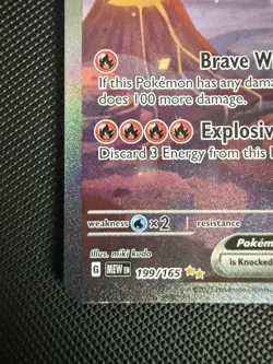 Pokemon TCG Charizard EX 199/165 Sir Pokemon 151 Scarlet Violet Near mint/ Mint - Image 2