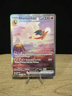 Pokemon TCG Charizard ex 199/165 Scarlet & Violet 151 SIR Full Art - Image 1