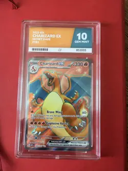 Charizard EX 183/165 Scarlet & Violet 151 Pokemon TCG - Ace GEM MINT 10 - Image 2
