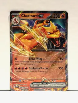 Charizard ex 006/165 Double Rare Scarlet & Violet 151 Pokemon Card TCG - Image 1