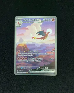 2023 Pokemon TCG English Scarlet & Violet 151 MEW EN Charizard ex 199/165 TL79 - Image 1