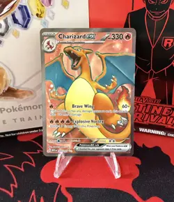 Charizard EX - 183/165 Ultra Rare Scarlet Violet 151 Pokemon TCG - Image 1