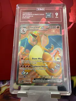 Charizard EX 183/165 Scarlet & Violet 151 Pokemon TCG TAG 9 English - Image 1