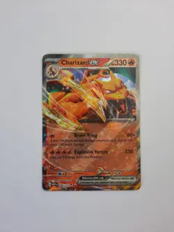 Pokemon TCG Charizard EX Double Rare Card 6/165 Scarlet Violet 151 NM English - Image 1