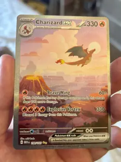 Pokemon TCG Charizard EX 199/165 Scarlet Violet 151 English Card NM Condition - Image 3