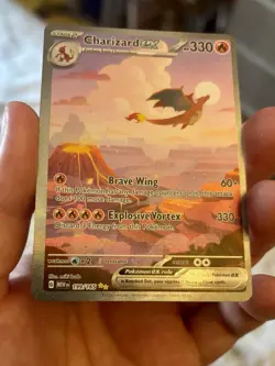 Pokemon TCG Charizard EX 199/165 Scarlet Violet 151 English Card NM Condition - Image 4