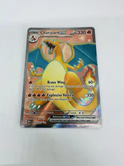 Charizard EX Holo Rare Pokemon TCG Card 183/165 Scarlet & Violet 151 NM - Image 1