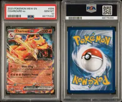 Pokemon TCG Charizard EX Scarlet & Violet 151 PSA 10 Gem Mint 2023 #006 English - Image 2
