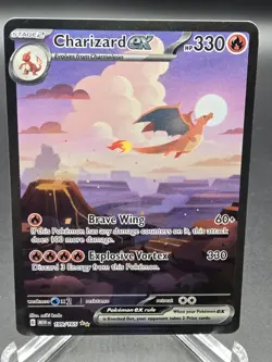 Pokemon TCG Charizard EX 199/165 Scarlet & Violet 151, Special Illustration Rare - Image 1