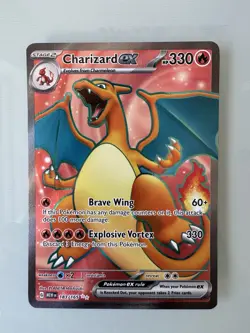 Pokemon TCG Charizard EX Scarlet & Violet Card 151 183/165 - Image 1