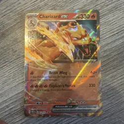 Pokemon TCG Charizard ex 006/165 SV Scarlet & Violet 151 Double Rare Holo NM - Image 1