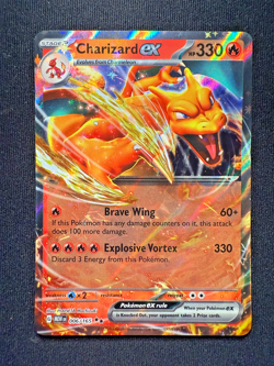 Pokemon TCG Charizard ex 006/165 – Scarlet & Violet 151 – Double Rare – English - Image 1