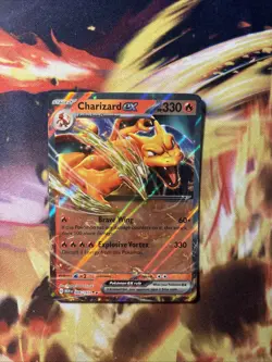 Pokemon TCG Charizard EX Card Scarlet & Violet 151 006/165 - Image 1