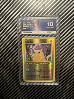 Pokemon Pikachu Reverse Holo XY Evolutions #35/108 PSA 10 Gem Mint - Image 1