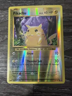 Pikachu 35/108 XY Evolutions Pokemon Reverse Holo Near Mint - Image 1