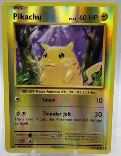 Pikachu 35/108 (2016) Reverse Holo Pokemon Card XY Evolutions - Image 1