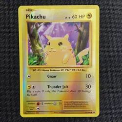 Pikachu 35/108 XY Evolutions Reverse Holo Common Pokemon Card Mitsuhiro Arita LP - Image 1