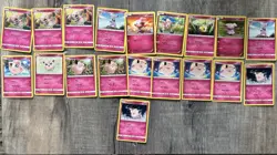 Lot Of 19 Fairy Type Pokemon Cards, Cutie Cards - Image 2