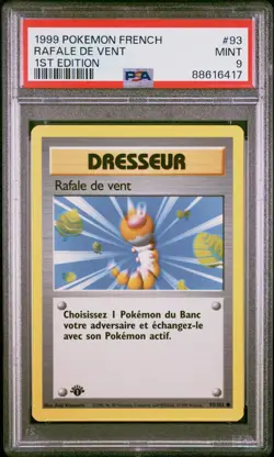 PSA 9 1st Edition Rafale de vent French Base Set - Pokemon Card - MINT - Image 1