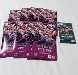 One Piece 12-card Booster Pack x9 lot english Unopened - Image 1