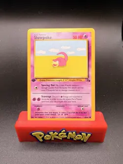 Slowpoke 55/62 Pokemon TCG 1st Edition Fossil NM Vintage 1999 Card - Image 1