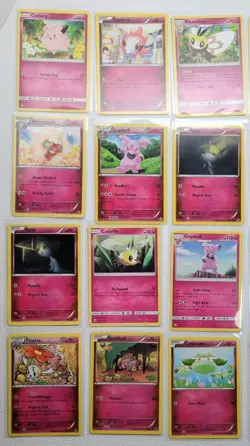 PINK Pokemon TCG Cute Fairy Lot | 20 Unique Cards | No Duplicates | XY + S&M Era - Image 2