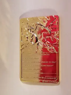 1999 POKEMON Charizard 23K Gold Plated Card Limited Edition *STUNNING* 90s - Image 2