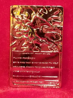 1999 POKEMON Charizard 23K Gold Plated Card Limited Edition *STUNNING* 90s - Image 4