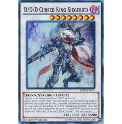 Yugioh - D/D/D Cursed King Siegfried (Super Rare) (1st Edition) - SDPD-EN042 P - Image 1