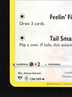 Furret 136/189 LP Darkness Ablaze English Pokemon Card TCG - Image 2