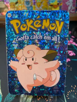 Clefairy #35 - Vintage Vending Machine Prism Sticker 2000 - Pokemon Card - Image 1