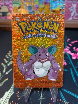 Nidoking #34 - Vintage Vending Machine Prism Sticker 2000 - Pokemon Card - Image 1