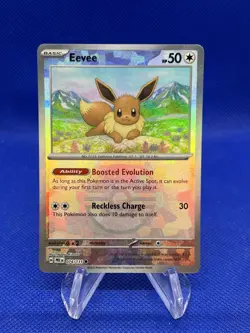 Pokemon SV Prismatic Evolutions Eevee 074/131 Master Ball Pattern LP - Image 1