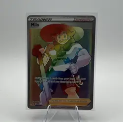 Pokemon Milo Full Art Secret Rare Holo 201/192 SWSH02 Rebel Clash - Image 1