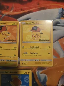 Pokemon I Choose You Ash’s Pikachu SM108 109 110 111 112 113 114 COMPLETE SET NM - Image 2