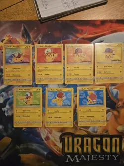 Pokemon I Choose You Ash’s Pikachu SM108 109 110 111 112 113 114 COMPLETE SET NM - Image 3