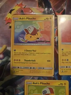 Pokemon I Choose You Ash’s Pikachu SM108 109 110 111 112 113 114 COMPLETE SET NM - Image 4