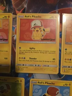 Pokemon I Choose You Ash’s Pikachu SM108 109 110 111 112 113 114 COMPLETE SET NM - Image 5