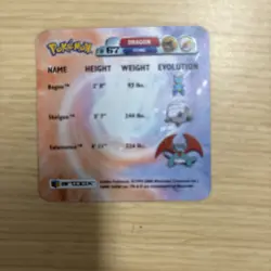 2006 Artbox Pokemon Advanced Action Flipz AF67 Bagon Shelgon & Salamence - Image 4