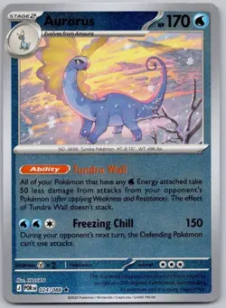 Aurorus 024/088 Rare Perfect Order Pokemon Reverse Holo Near Mint - Image 1