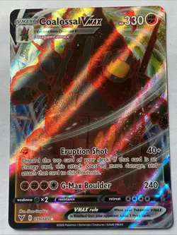Coalossal VMAX 099/185 Ultra Rare Pokemon TCG SWSH04: Vivid Voltage NM - Image 1