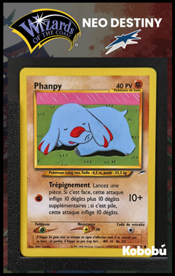 Carte Pokemon Phanpy 76/105 Edition 2 Ed 2 Neo Destiny Wizards FR 1 - Image 1