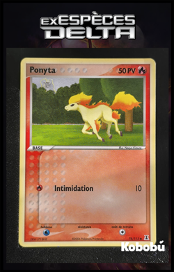 Carte Pokemon Ponyta 78/113 Ex Especes Delta Bloc EX FR 1 - Image 1